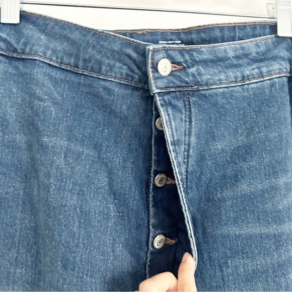 NEW Old Navy Extra High Rise Kicker Boot-Cut Dark Wash Jeans Plus Size 28 - Picture 8 of 8